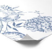 VICTORIA Regency Blue French Garden Welcome Poster (Coin)