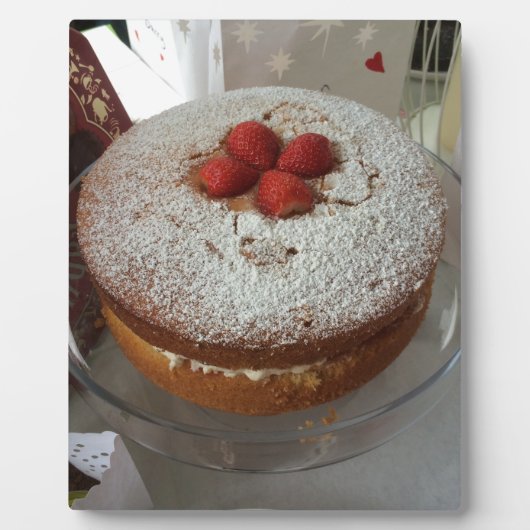 Victoria Sponge Cake Fotoplaat (Voorkant)