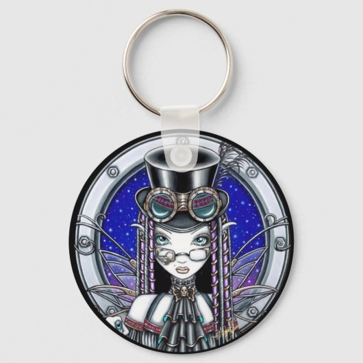 "Victoria" Steam Punk Faerie Sleutelhanger (Voorkant)