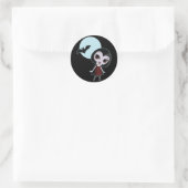 Victoria the Vampire Ronde Sticker (Tas)
