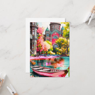 Victoria Travel Art Postcard, Travel Art Postcard, Kaart