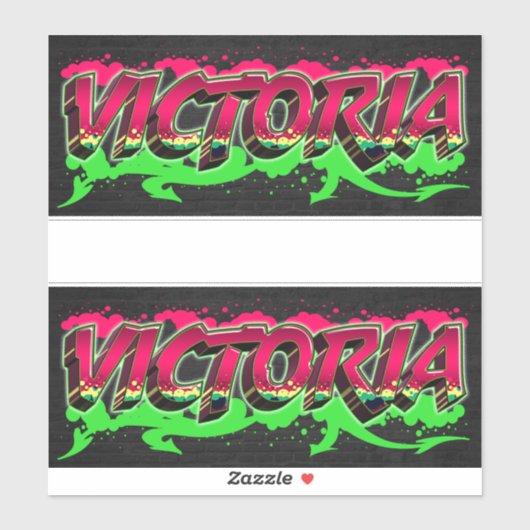 Victoria Vorname Name Graffiti Aufkleber Sticker (Vel)