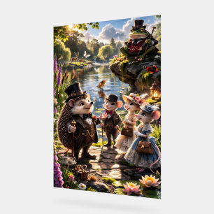 Victoria Woodland dieren theepartij geheime tuin Acryl Bord