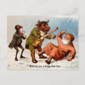 Victoriaans A-Strike New Years Briefkaart (Voorkant)