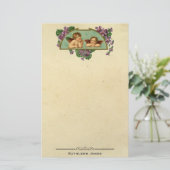  Victoriaans Angel Art | Aangepast  papier (Staand voorkant)