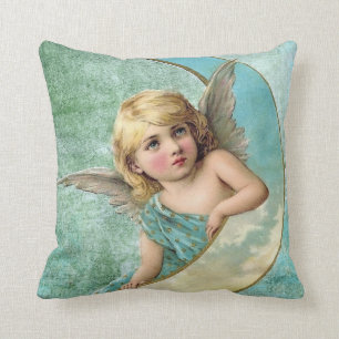 Victoriaans Angel en Moon Kussen