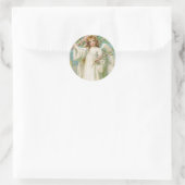 Victoriaans Angel Kerst sticker (Tas)