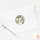 Victoriaans Angel Kerst sticker (Envelop)