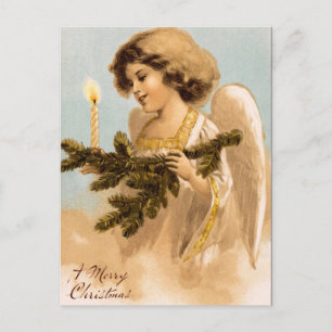 Victoriaans Angel-kerstBriefkaarten Feestdagenkaart