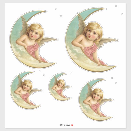  VICTORIAANS ANGEL STICKER COLLECTIE (Vel)