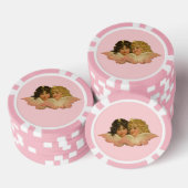 Victoriaans Angels Blush Pink Poker Chips (Opstapeling)