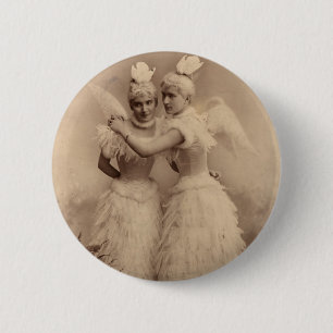 Victoriaans Angels Ronde Button 5,7 Cm
