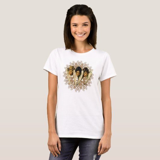 Victoriaans Angels T-shirt (Voorkant volledig)