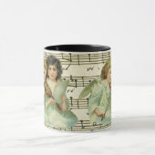 Victoriaans Angels Violin en vel Music Mok (Midden)