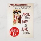 Victoriaans April Fools Day Briefkaart (Voorkant)