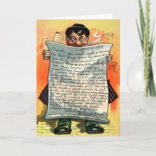 Victoriaans April Fools Day Kaart (Voorkant)