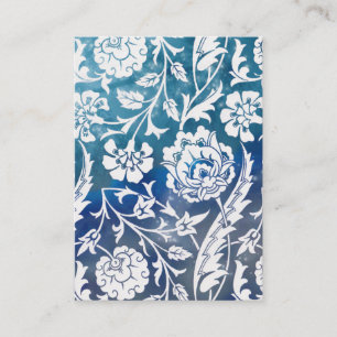 Victoriaans Arabesk, LADY CIARA - Blauw & wit Visitekaartje