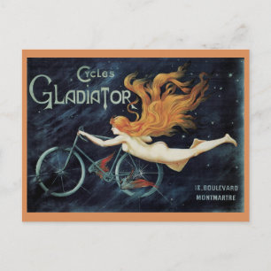  Victoriaans Art Nouveau, Gladiator-cycli Briefkaart