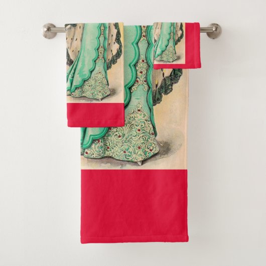 Victoriaans avond draag bad handdoek (Insitu)