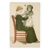 Victoriaans Baby Greenaway-moeder Mini Klembord (Achterkant)