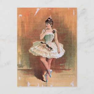 Victoriaans ballerina (1890) briefkaart