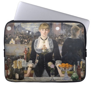 Victoriaans barmeisje op folies bergere, frankrijk laptop sleeve