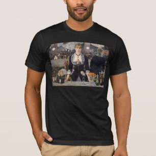 Victoriaans barmeisje op folies bergere, frankrijk t-shirt