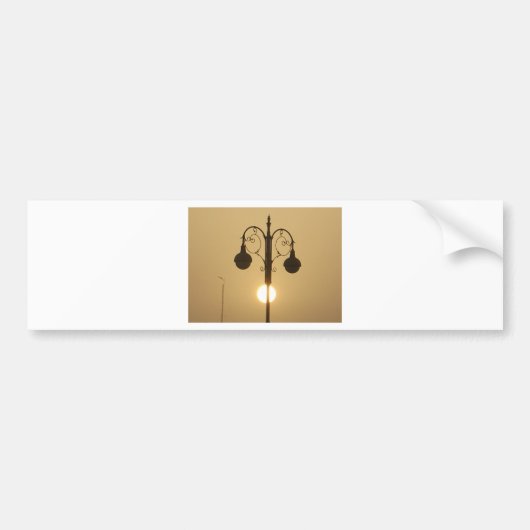 Victoriaans Bedel:  Straatlantaarnpalen Bumpersticker (Voorkant)