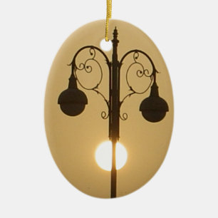 Victoriaans Bedel: Straatlantaarnpalen Keramisch Ornament