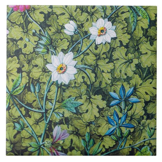 Victoriaans behang tegeltje (Voorkant)