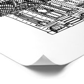 Victoriaans behuizingen Kleur mij Poster (Hoek)