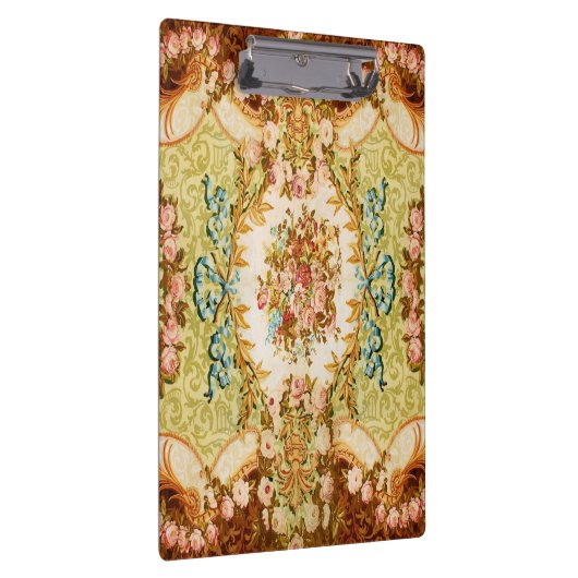 Victoriaans blaasbloem roos tapijt klembord (Rechts)
