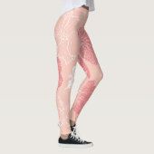 Victoriaans bladeren: handgetekend Ornament. Leggings (Rechts)