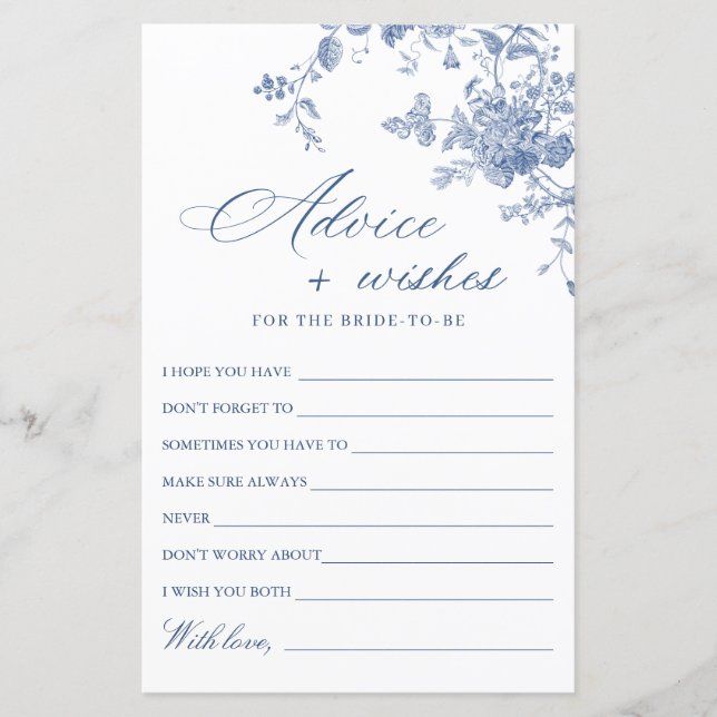 Victoriaans Blauw Franse Tuin Wensen & Advies Kaar (Voorkant)