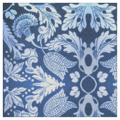 Victoriaans blauw patroon stof (Close Up)