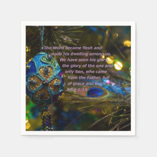 Victoriaans blauwe Bijbelversie Servet