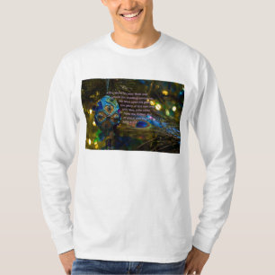 Victoriaans blauwe Bijbelversie T-shirt