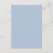 Victoriaans  Blauwe Trouwdetails QR-code Informatiekaartje (Achterkant)