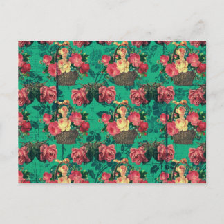 Victoriaans bloemen Briefkaart