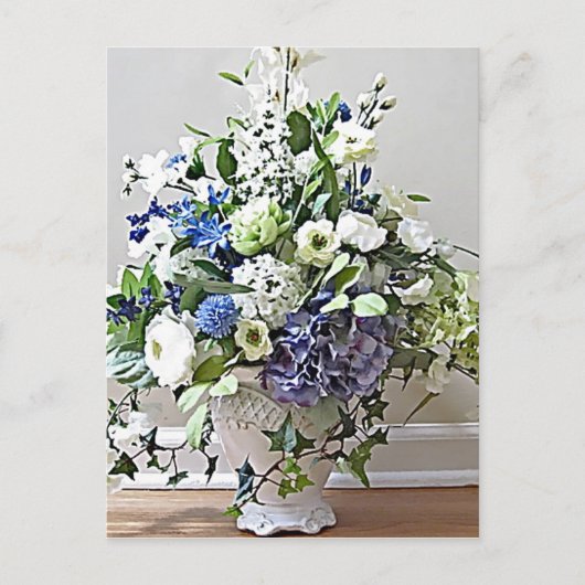 Victoriaans bloemen briefkaart (Voorkant)