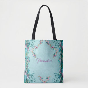 Victoriaans bloemen en rolelegant Roos Draagtas