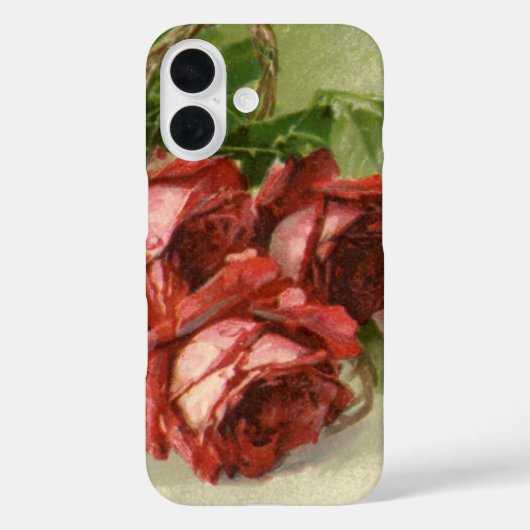  Victoriaans bloemen, rode rozen Case-Mate iPhone Case (Achterkant)