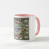 Victoriaans bloemenfruit bakken  chart mok (Voorkant rechts)