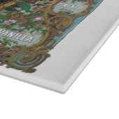 Victoriaans bloemenfruit bakken extract chart keuk snijplank (Hoek)