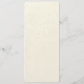 Victoriaans Bloemenkant Menu Kaart (Achterkant)