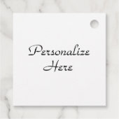 Victoriaans bloemhangend bord trouw zwart wit bedankjes labels (Achterkant)