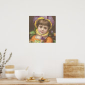Victoriaans bloemkind 2 poster (Keuken)