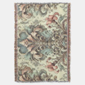 Victoriaans Bloemschaafpatroon Deken (Voorkant Verticaal)