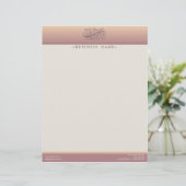 Victoriaans Blush Gepersonaliseerd briefhoofd (Staand voorkant)