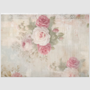  Victoriaans blush rozen shabby chic retro Tissuepapier